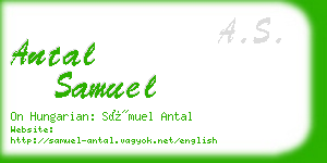 antal samuel business card